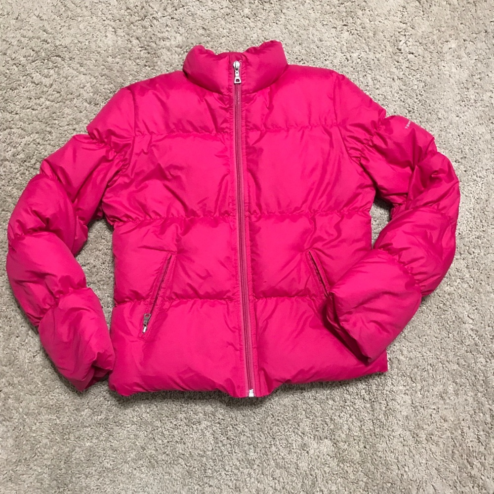 Tommy Hilfiger Pink Down and Feather Puffy Coat!